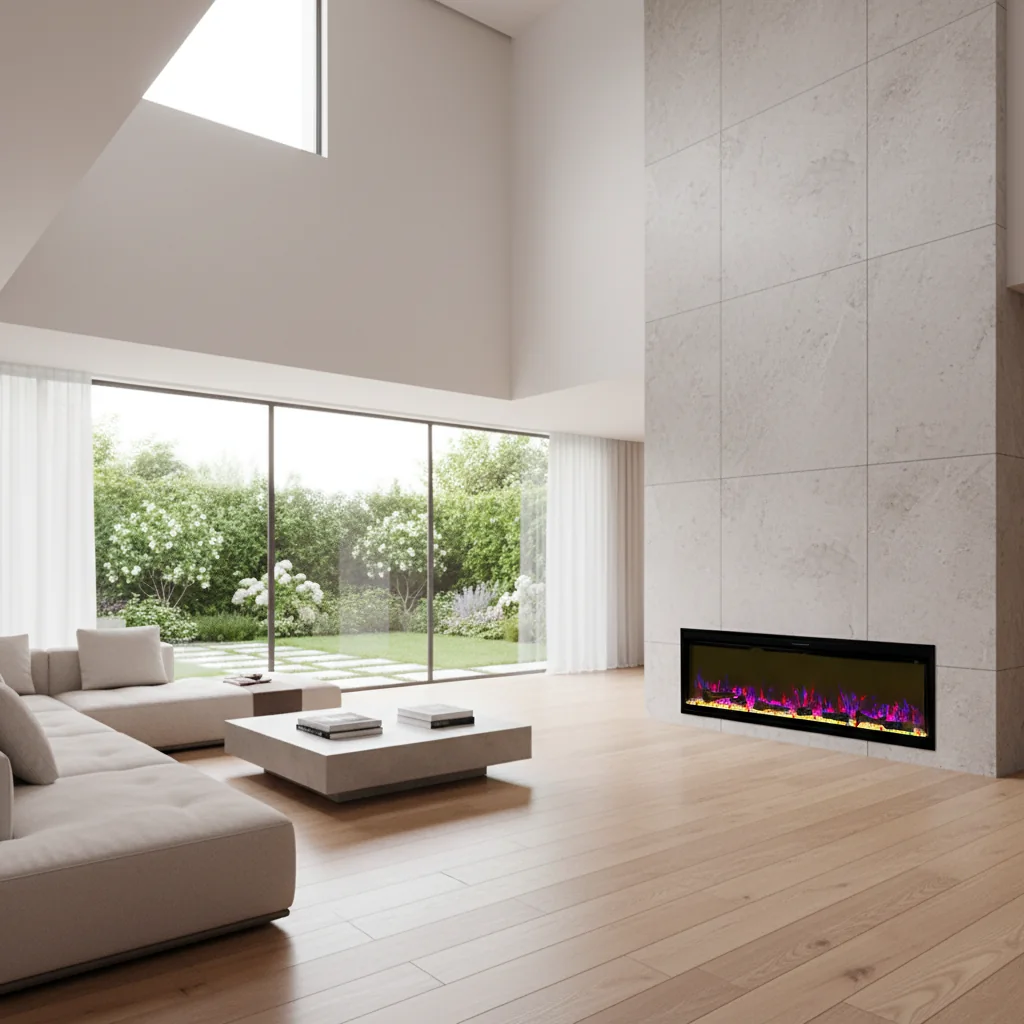Insert Electric Fireplace - E68 - Residential scene