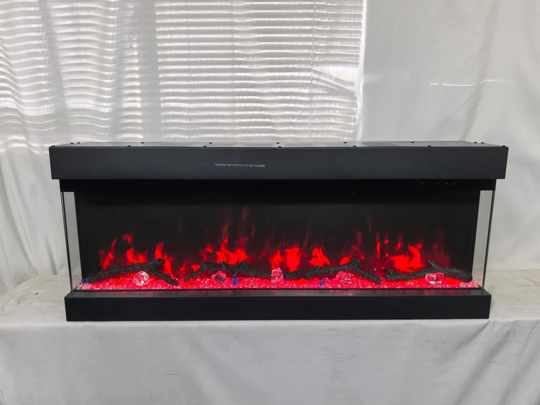 Three-Sided Electric Fireplace - E6B - Residential scene