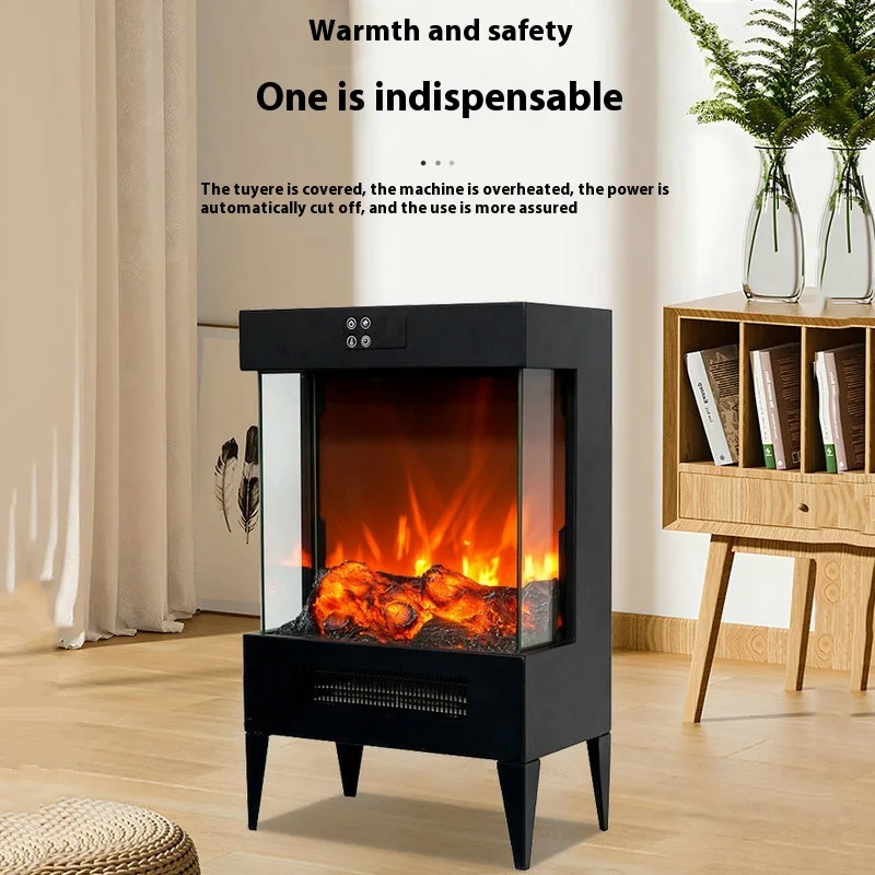 Freestanding Electric Fireplace - E6H - Detail view