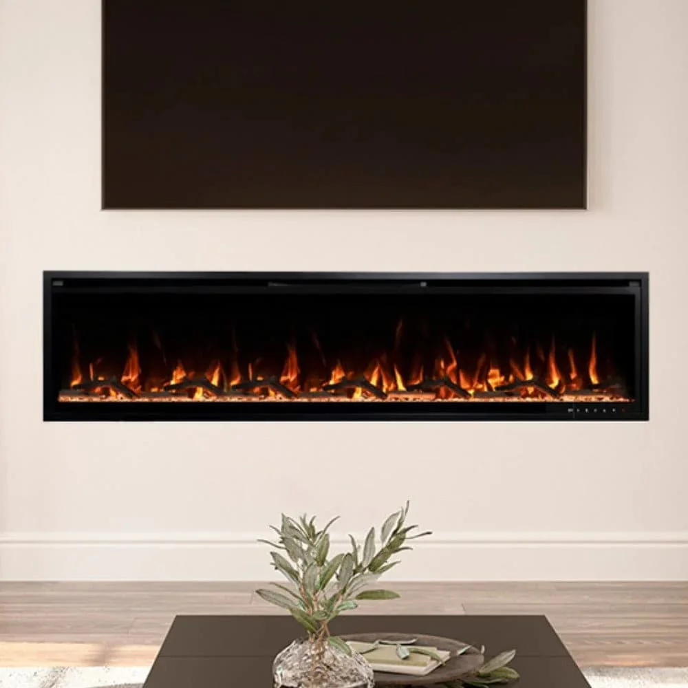 Wall-Mounted Insert Electric Fireplace - E6I - Product front