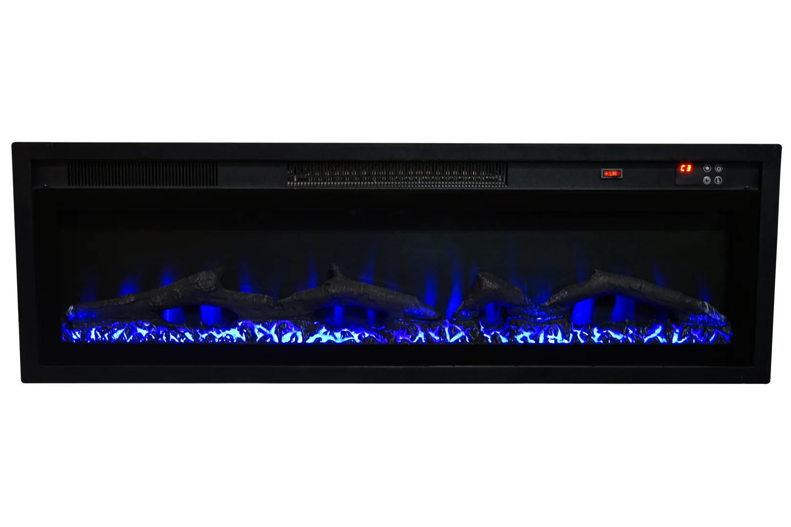 Wall-Mounted Insert Electric Fireplace - E6I - Product angle