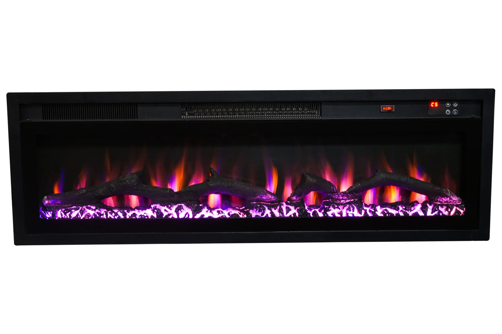 Wall-Mounted Insert Electric Fireplace - E6I - Detail view