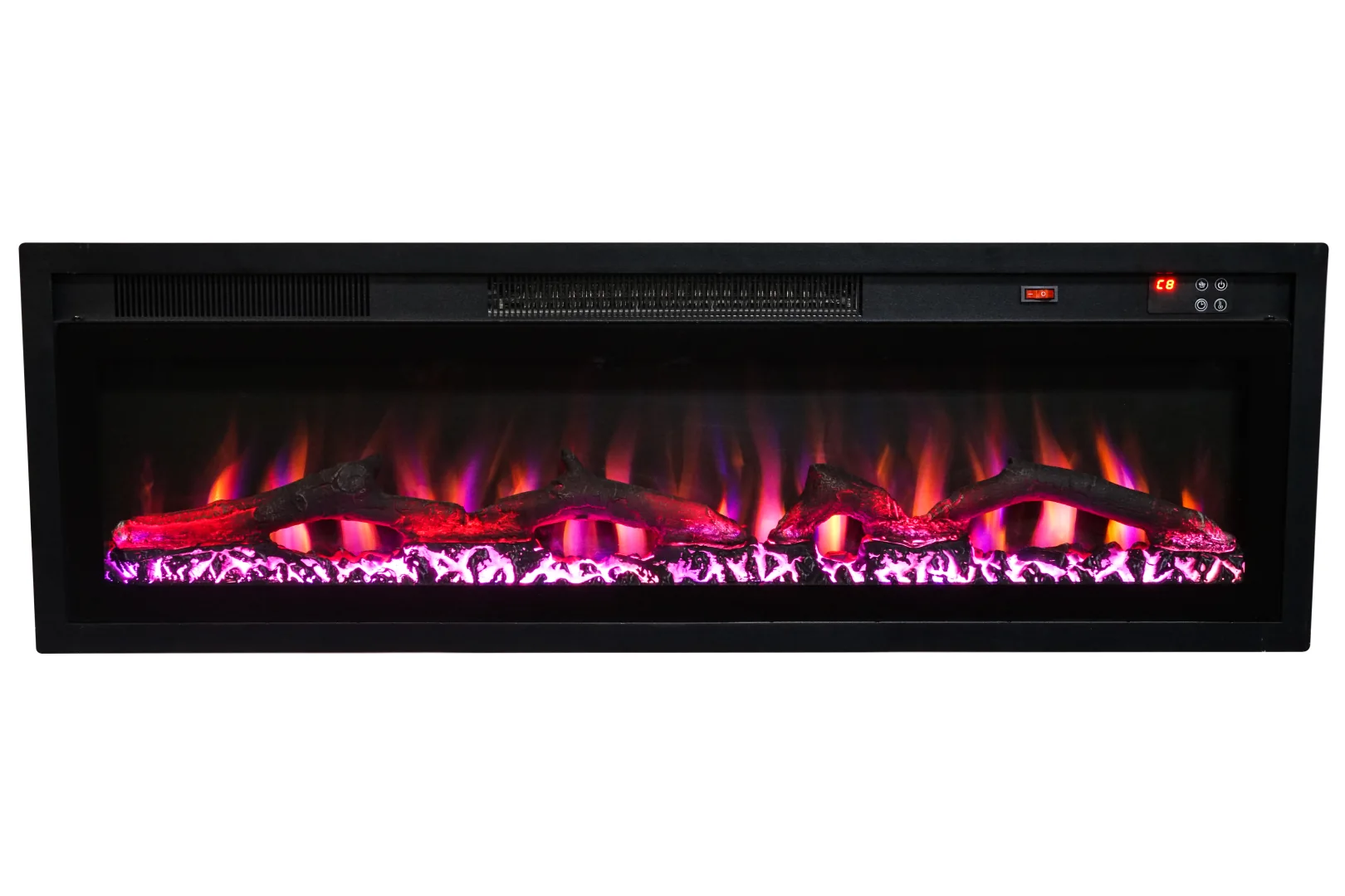 Wall-Mounted Insert Electric Fireplace - E6I - Installation scene