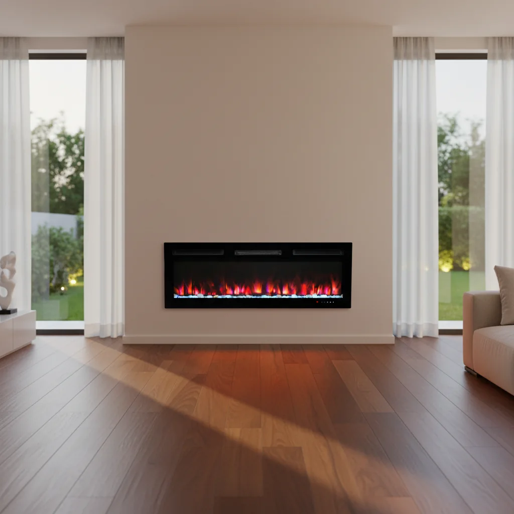Wall-Mounted Electric Fireplace - E6L - Product front