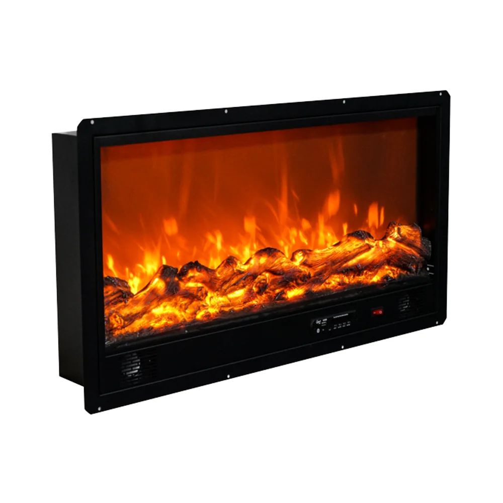 Wall-Mounted Insert Electric Fireplace - EG - Product angle