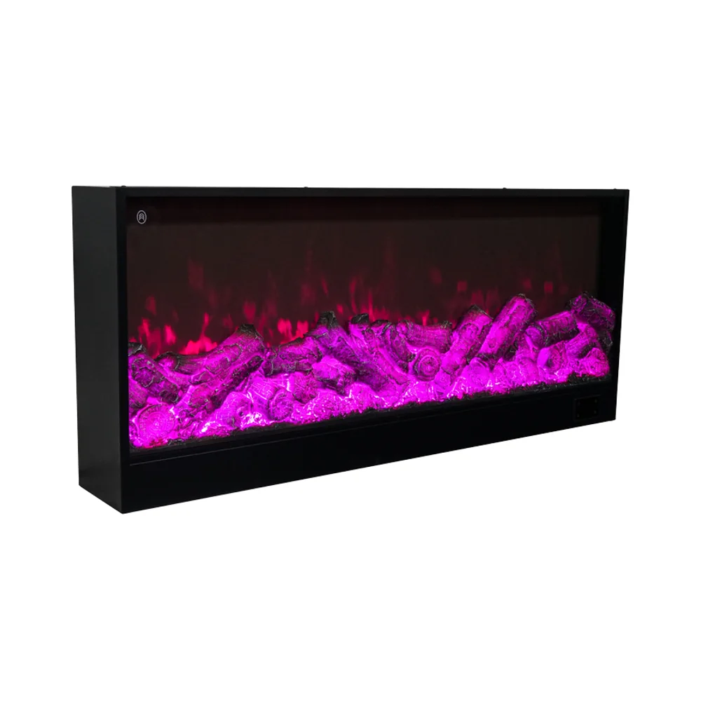 Wall-Mounted Insert Electric Fireplace - E6P - Product front