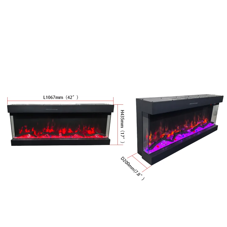 Wall-Mounted Insert Electric Fireplace - E6Y - Commercial scene