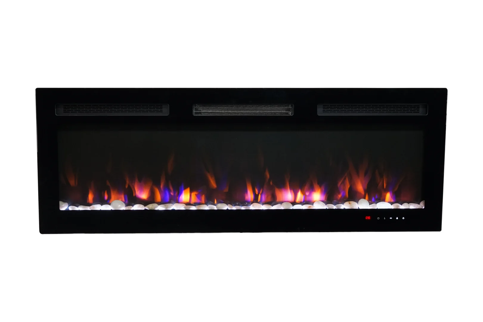 Wall-Mounted Electric Fireplace - E70 - Detail view