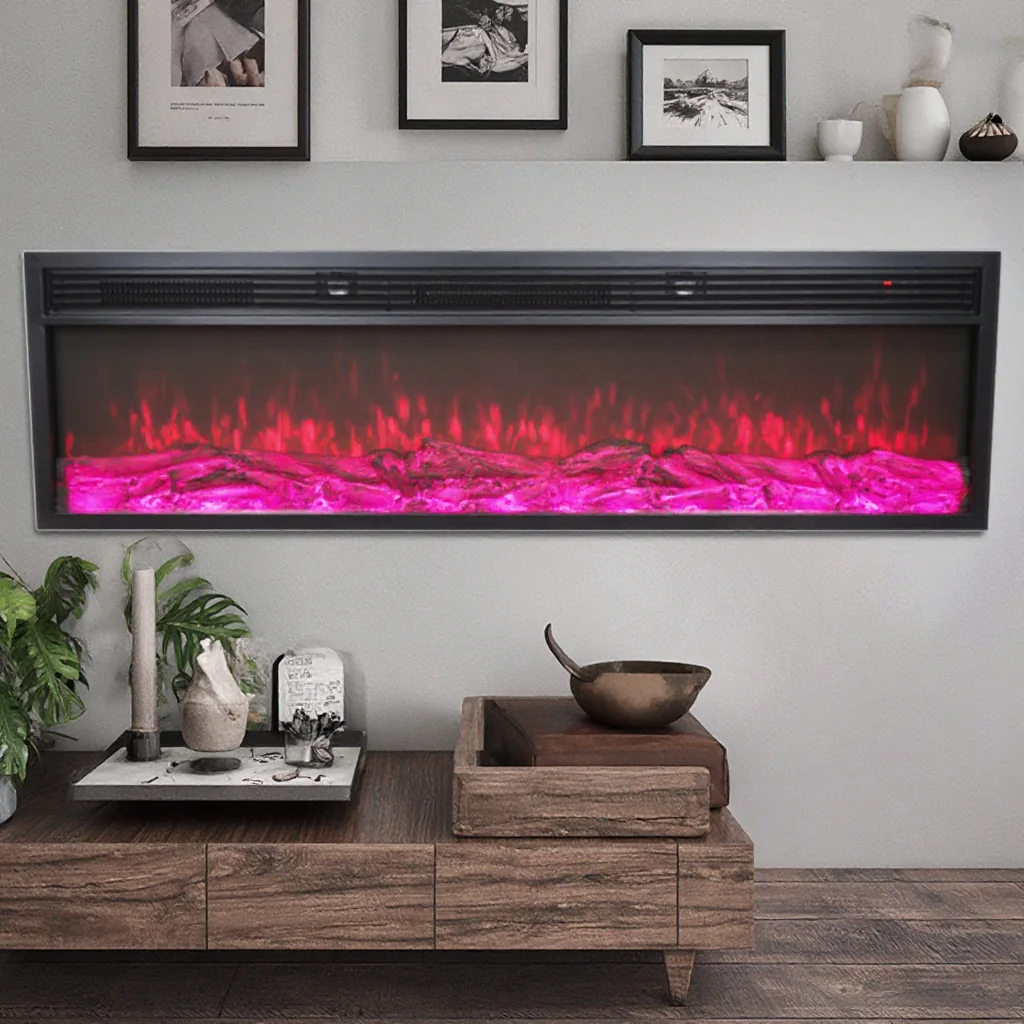 Wall-Mounted Insert Electric Fireplace - EI - Product front