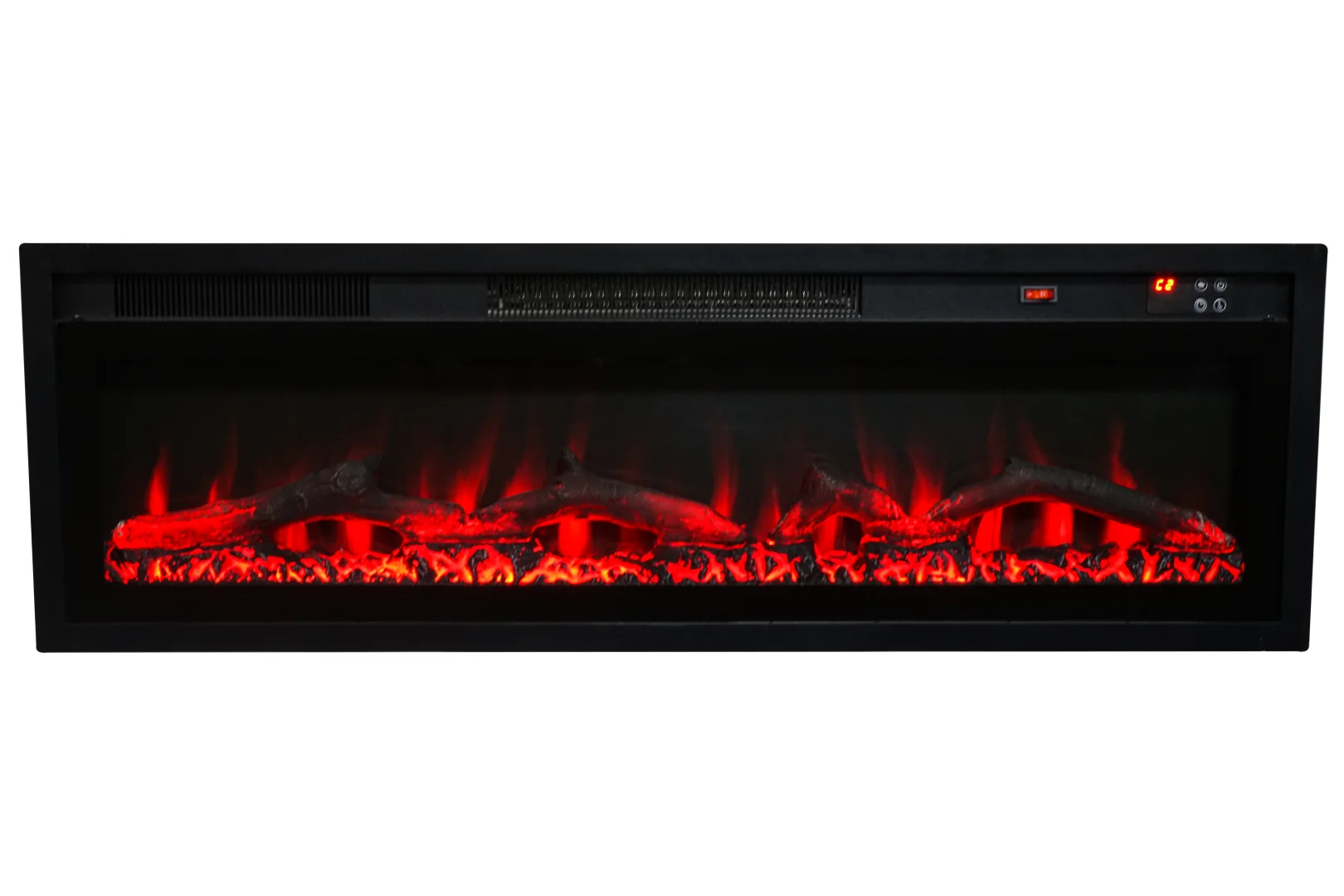 Wall-Mounted Insert Electric Fireplace - E7B - Installation scene