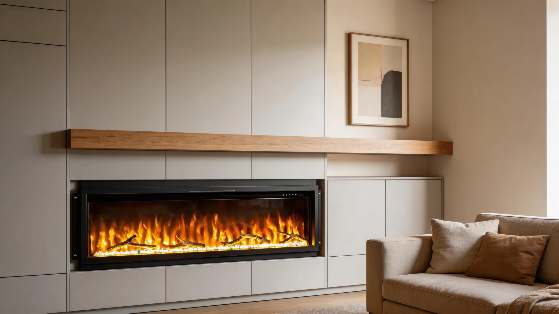 Insert Electric Fireplace - E7D - Residential scene