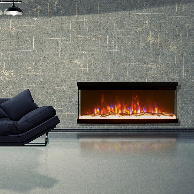 Three-Sided Electric Fireplace - E7P - Residential scene