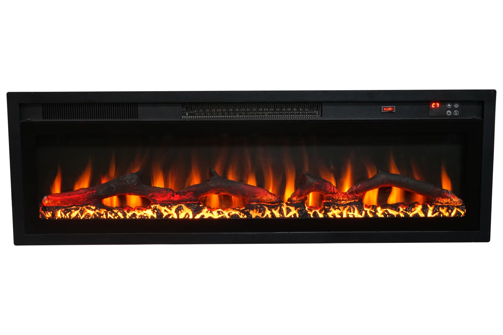 Wall-Mounted Insert Electric Fireplace - E7R - Commercial scene
