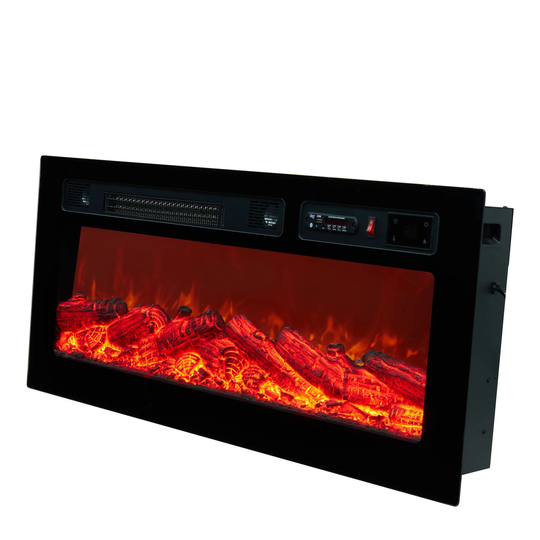 Wall-Mounted Insert Electric Fireplace - E86 - Product front