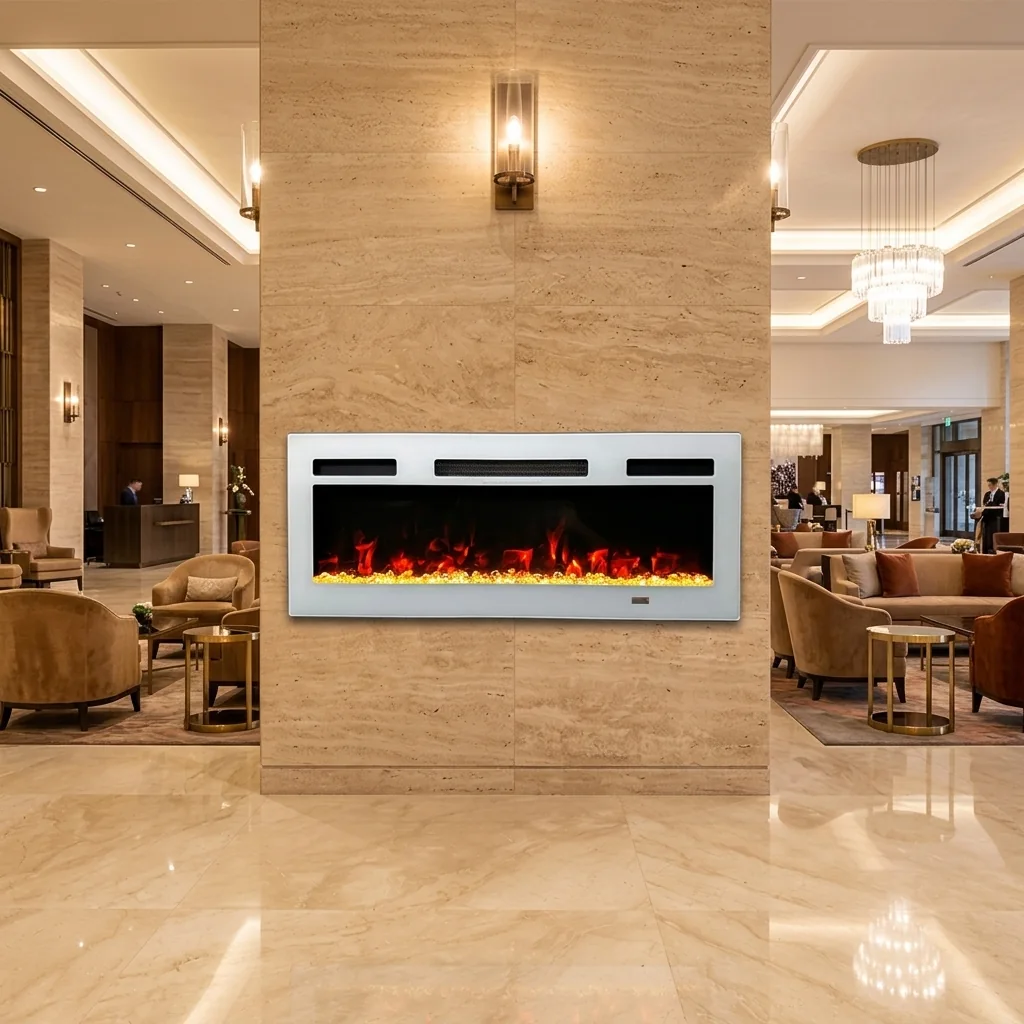 Wall-Mounted Insert Electric Fireplace - ER - Product front