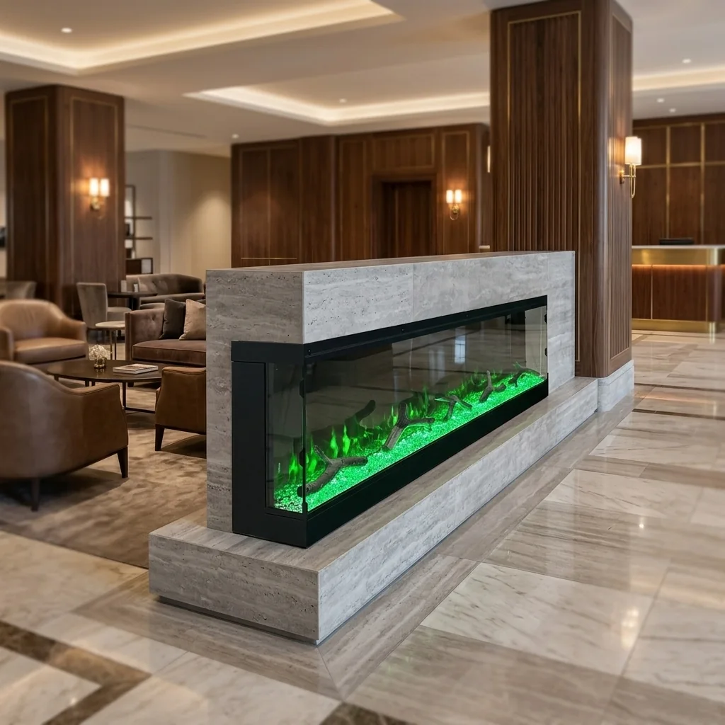 Wall-Mounted Insert Electric Fireplace - EU - Product front
