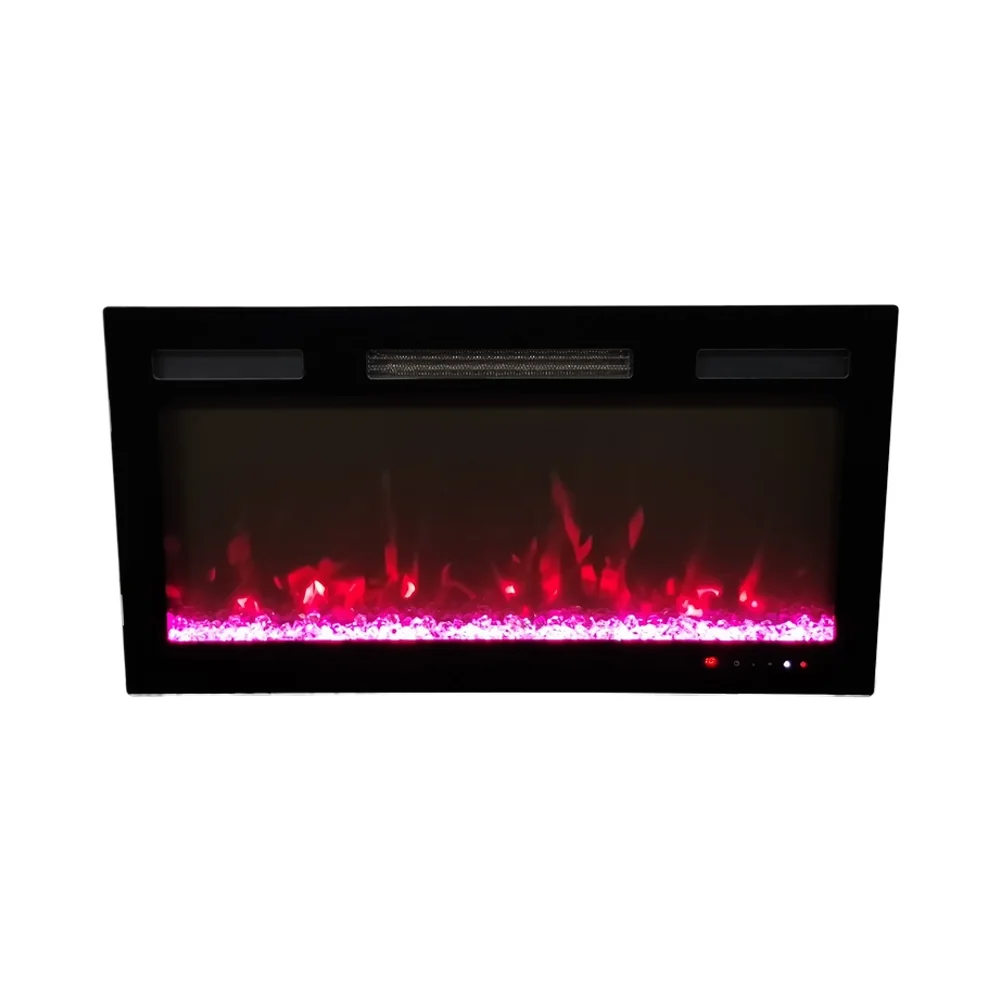 Wall-Mounted Insert Electric Fireplace - EW - Product angle