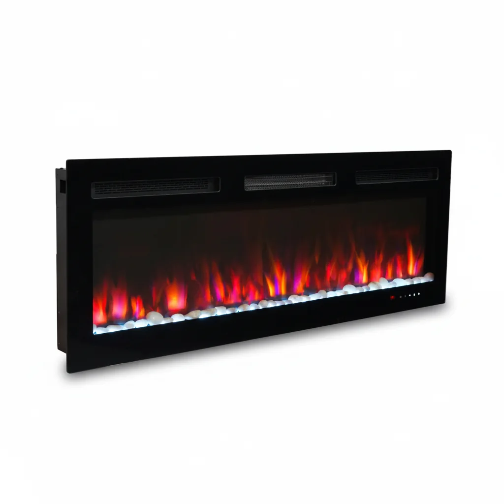 Wall-Mounted Insert Electric Fireplace - E13 - Commercial scene