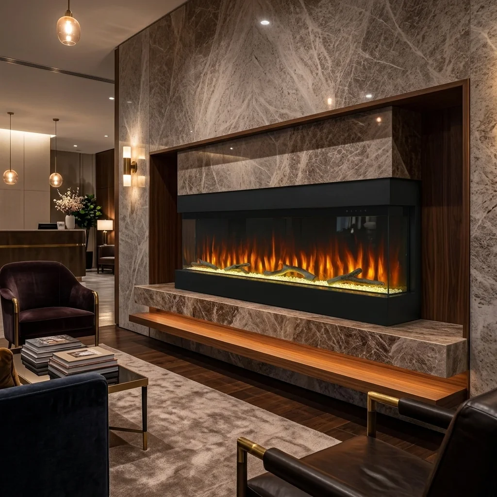 Wall-Mounted Electric Fireplace - E16 - Product front