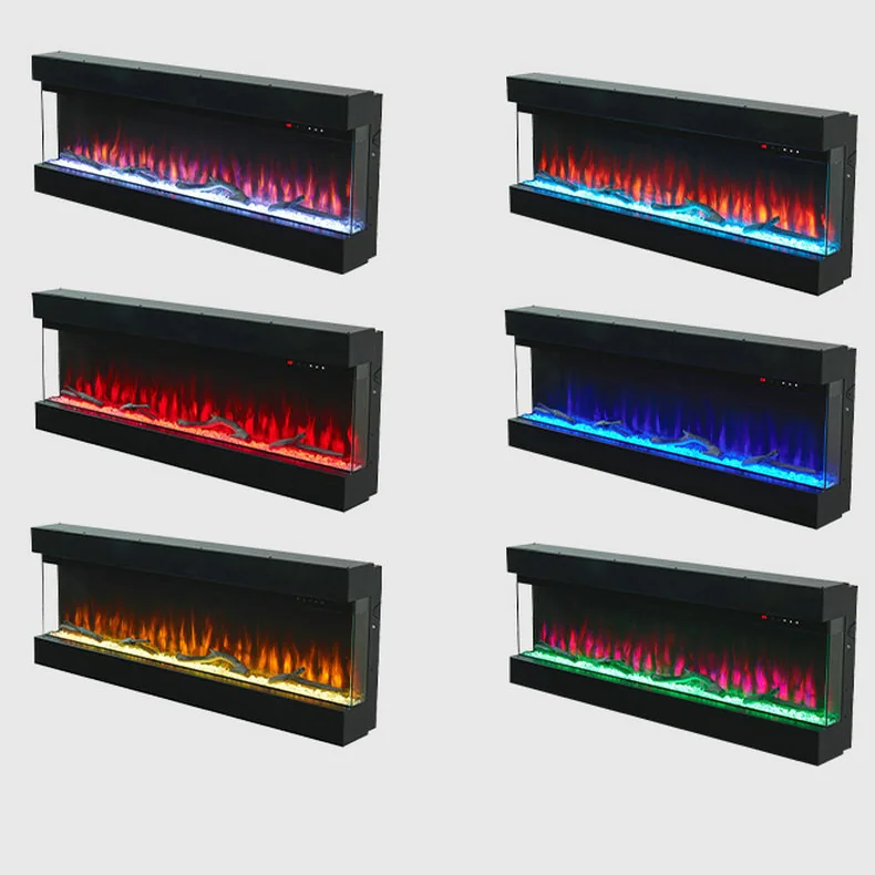 Wall-Mounted Electric Fireplace - E16 - Product angle