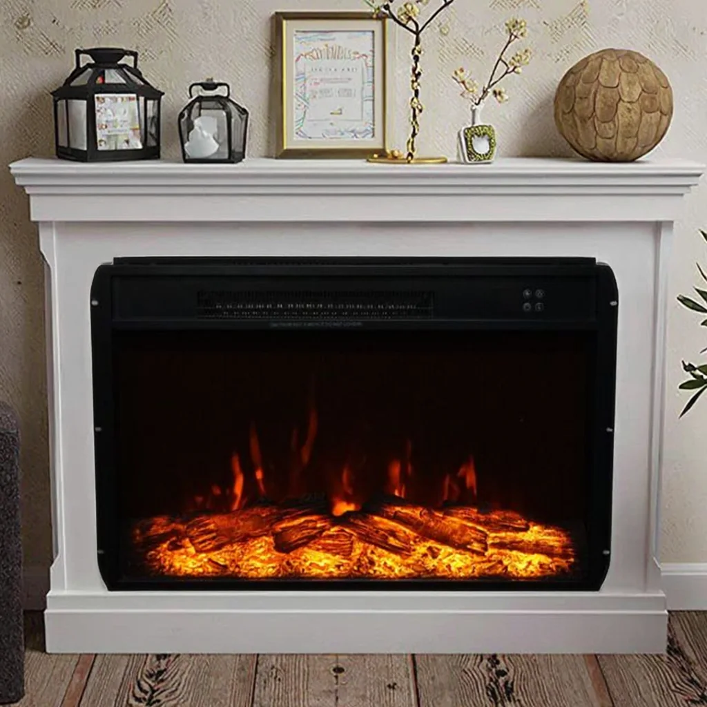 Wall-Mounted Insert Electric Fireplace - E1C - Product front