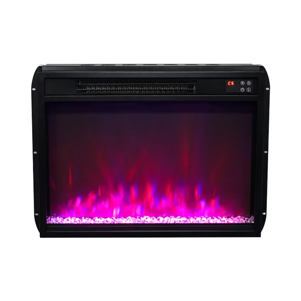 Wall-Mounted Insert Electric Fireplace - E1H - Product angle