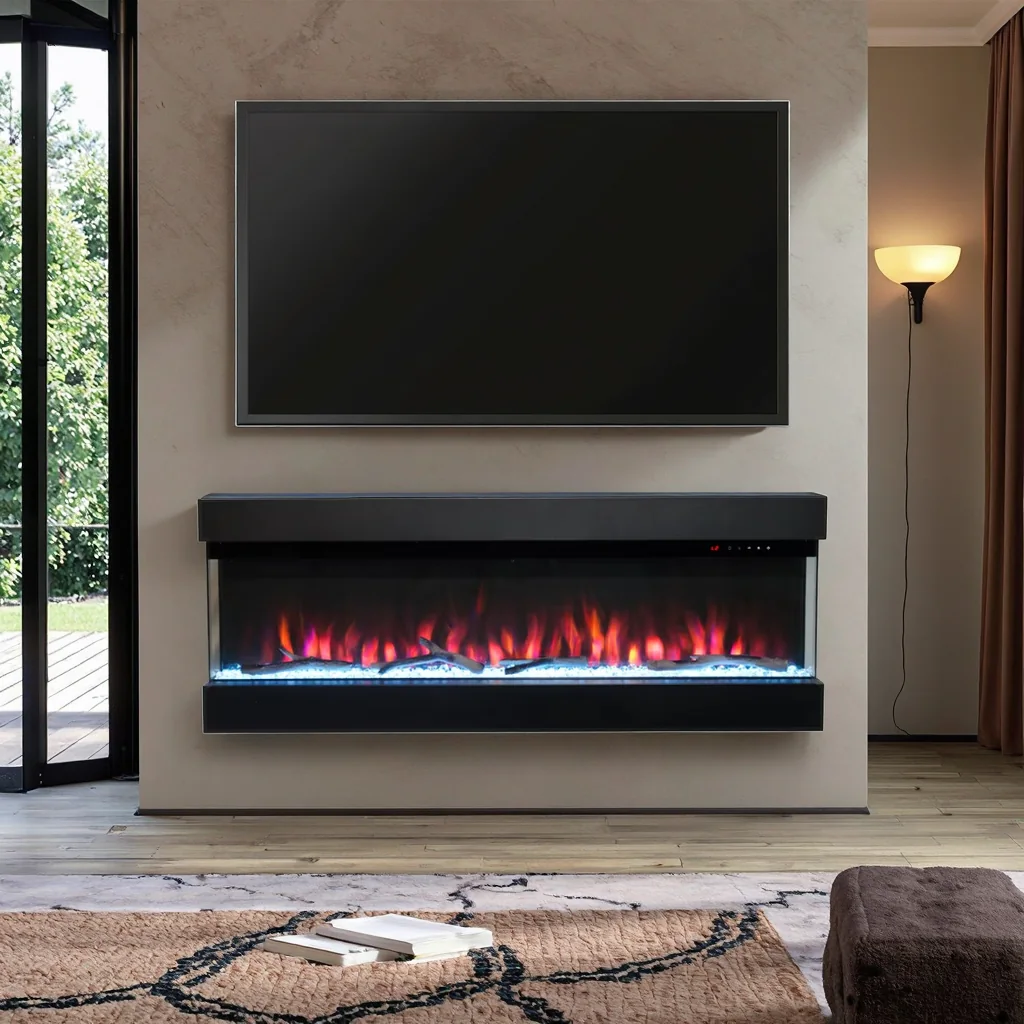 Wall-Mounted Electric Fireplace - E1Q - Product front