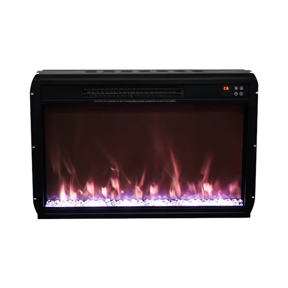 Wall-Mounted Insert Electric Fireplace - E1U - Product angle