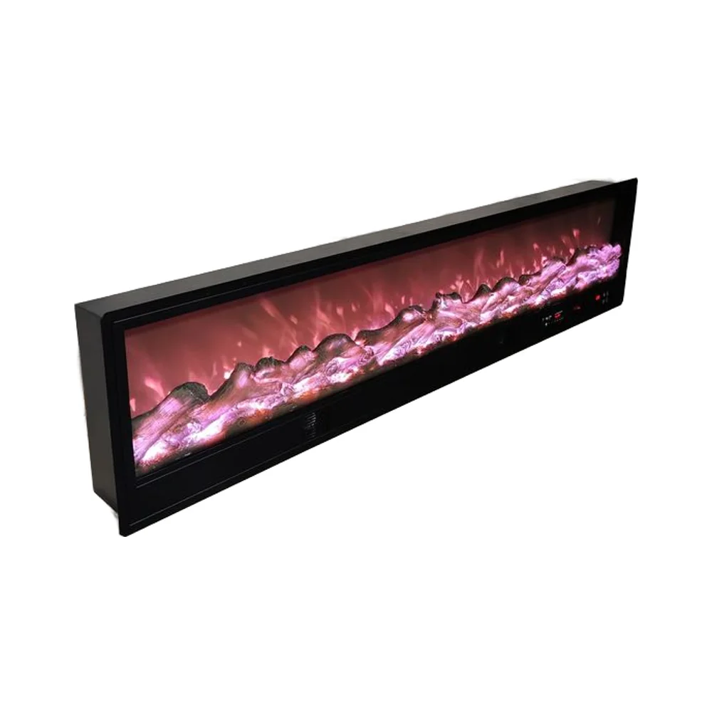 Wall-Mounted Insert Electric Fireplace - E1Y - Product angle