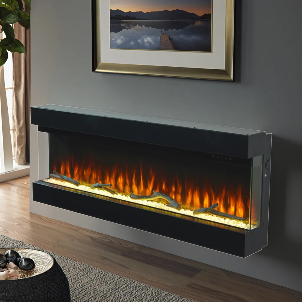 Wall-Mounted Insert Electric Fireplace - E21 - Product front