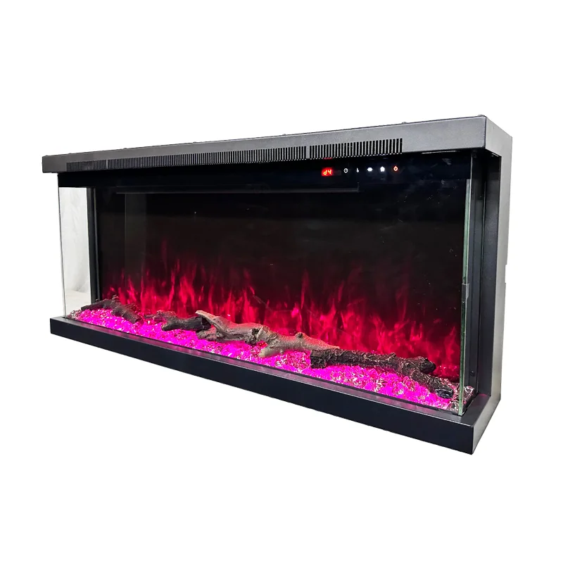 Wall-Mounted Insert Electric Fireplace - E23 - Product angle