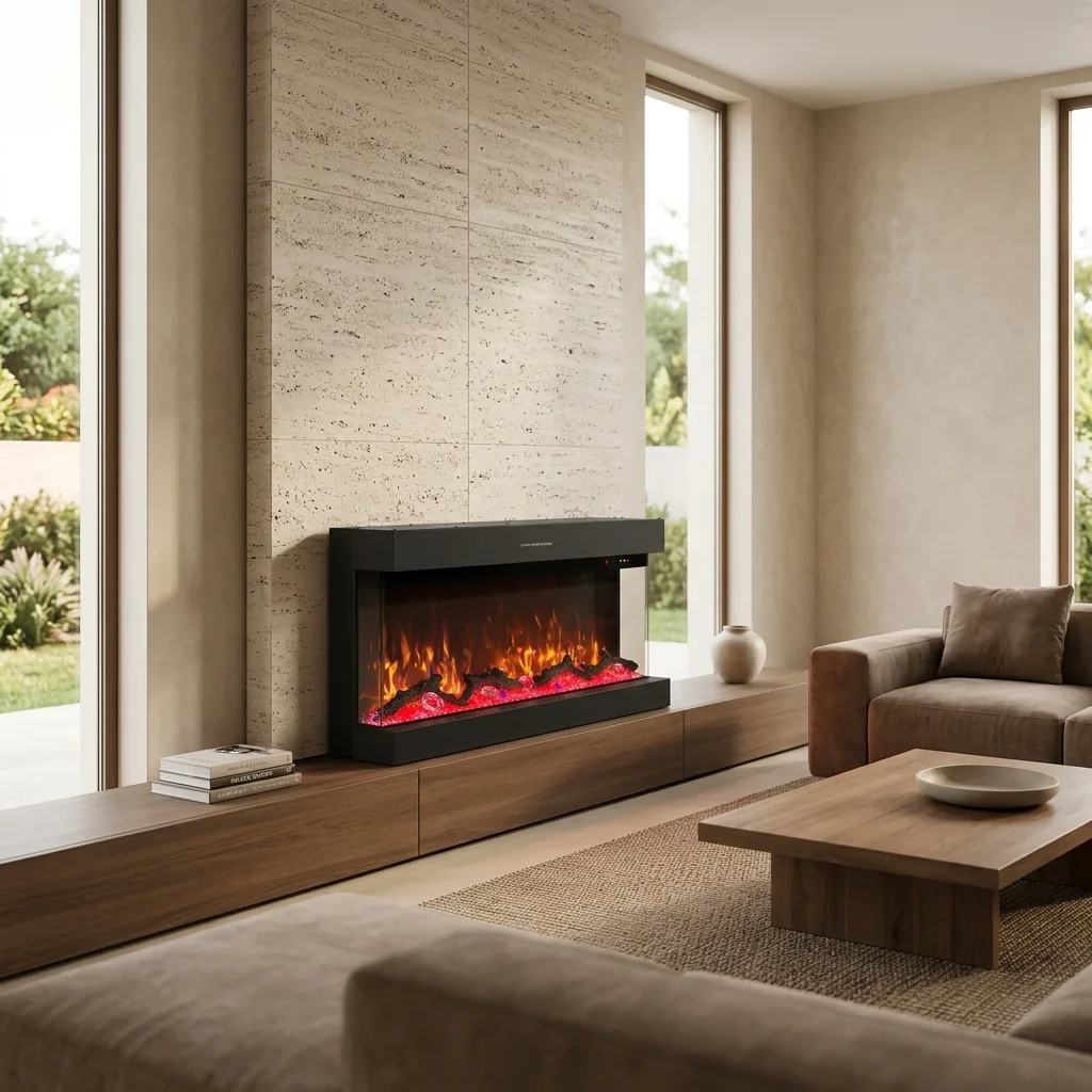 Three-Sided Electric Fireplace - E25 - Product front