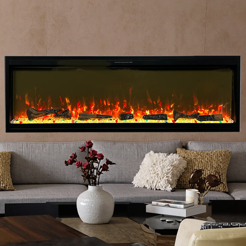 Wall-Mounted Insert Electric Fireplace - E2A - Product front