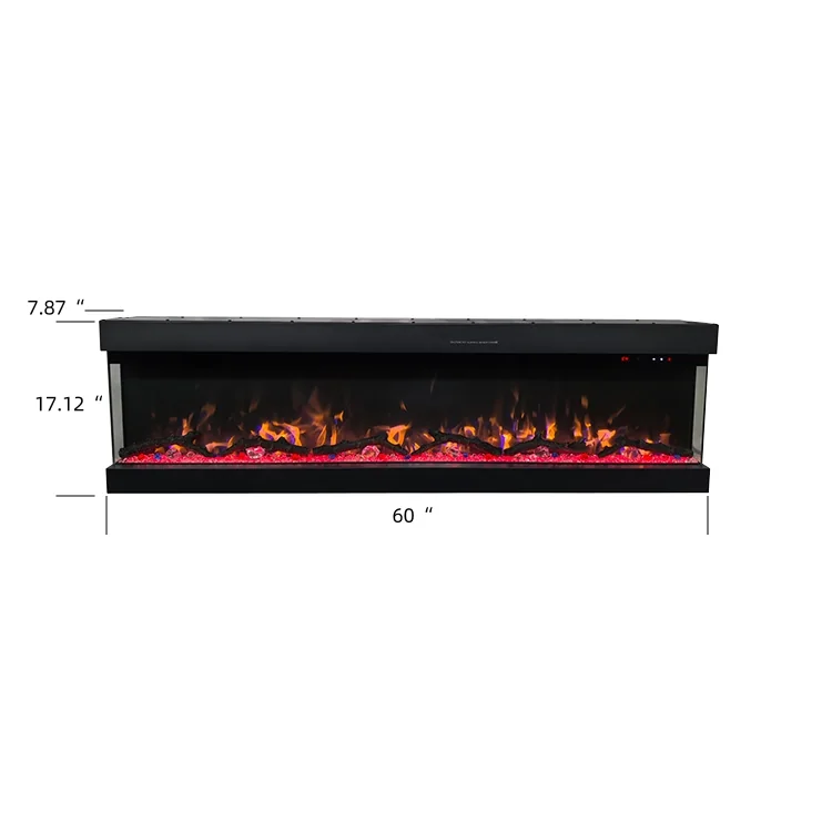 Wall-Mounted Insert Electric Fireplace - E2I - Residential scene