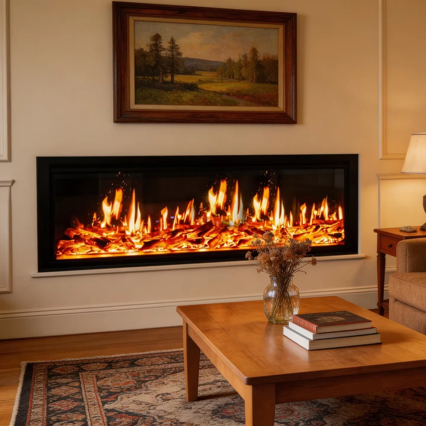 Wall-Mounted Insert Holographic Fireplace - H4 - Product front