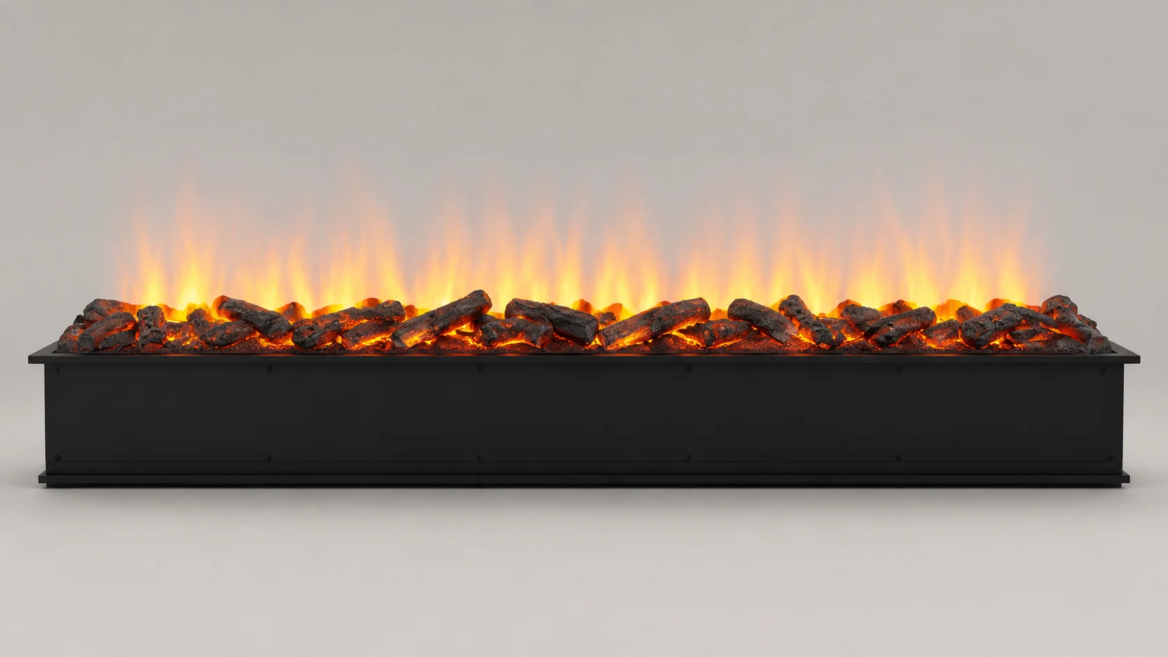 Linearer 3D-Wasserdampf-Kamin mit Dekor-Holzkohle - M11 - Product front